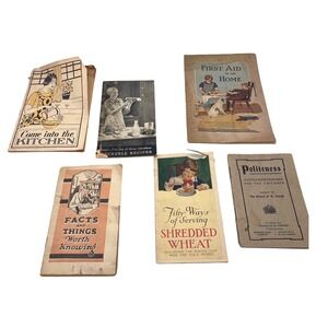 Vintage Ephemera Pamphlets. 1940s and 50's Home and Kitchen. How to,‎ recipes
